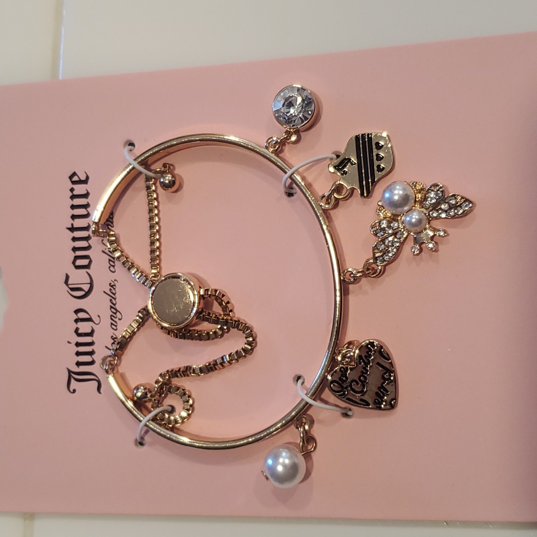 Juicy Couture Bolo Charm Bracelet 22$